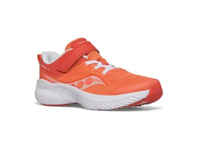 Saucony Kinvara 14 A/c Sneakers (little Kid/big Kid) Kid's Shoes Coral : 4.5 Big Kid M In Orange
