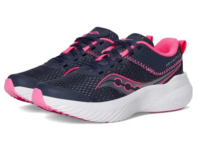 Saucony Kinvara 14 Ltt Sneakers (little Kid/big Kid) Kid's Shoes Pink/navy : 13.5 Little Kid M In Multi