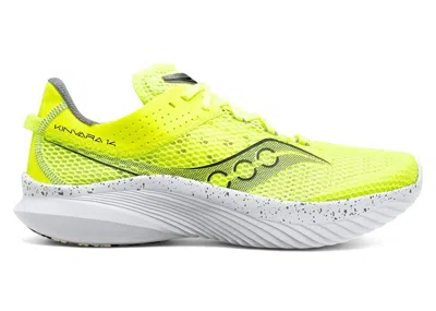 Pre-owned Saucony Kinvara 14 (women's) Sneakers In Citron/black In Multi