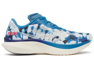 Pre-owned Saucony Kinvara 15 Tokyo Marathon (women's) Sneakers In Indigo/linen