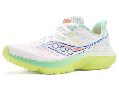 Saucony Kinvara 16 Women's Running Shoes White/tart: 9.5 B - Medium In Multi