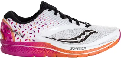 Pre-owned Saucony Kinvara 9 Dunkin Donuts (women's) Sneakers In White/black In Multi