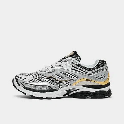 Saucony Little Kids' Omni 9 Kdz Casual Shoes In Silver/gold