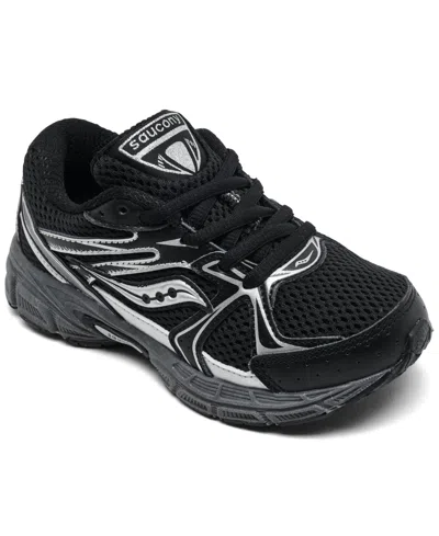 Saucony Little Kids Ride Millennium Casual Sneakers From Finish Line In Black