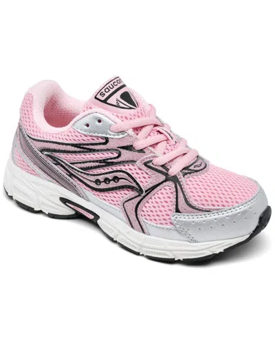 Saucony Little Kids Ride Millennium Casual Sneakers From Finish Line In Pink