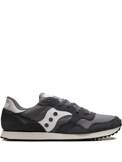 Saucony Logo-detail Lace-up Sneakers In Gray