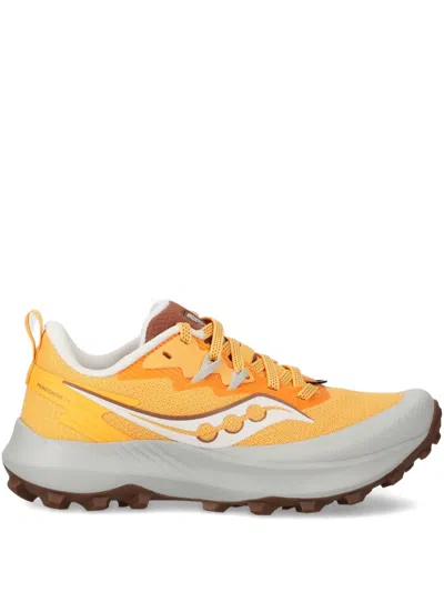 Saucony Logo Sneakers In Orange