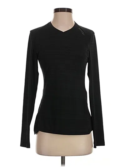 Pre-owned Saucony Long Sleeve T-shirt In Black