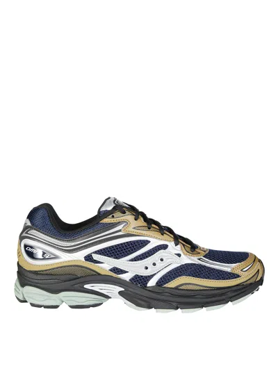 Saucony Low-top White And Grey Sneakers With Black Accents In Multi