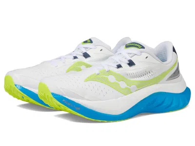 Pre-owned Saucony Man's Sneakers & Athletic Shoes  Endorphin Speed 4 In White/viziblue