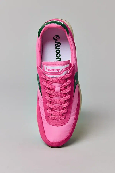 Saucony Men's 80 Running Sneaker In Pink/forrest, Men's At Urban Outfitters