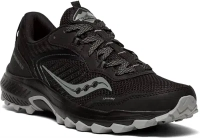 Saucony Men's Excursion Tr-15 Trail Running Sneakers Medium In Black/shadow