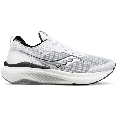 Saucony Men's Freedom Crossport Running Shoes - D/medium Width In White/black In Grey