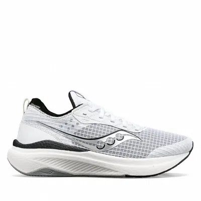 Saucony Men's Freedom Crossport Running Shoes - D/medium Width In White/black In Multi