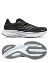 SAUCONY MEN'S GUIDE 16 RUNNING SHOES IN BLACK/WHITE
