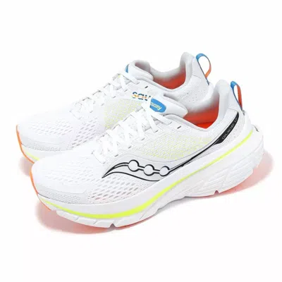 Saucony Men's Guide 17 Shoes In White/black In Multi
