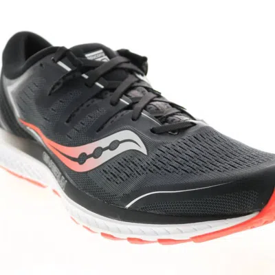 Saucony Men's Guide Iso 2 Running Shoes In Black/grey
