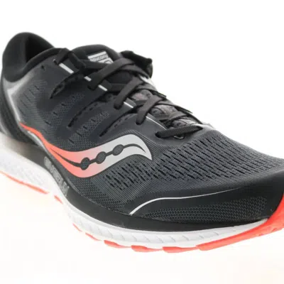 Saucony Men's Guide Iso 2 Running Shoes In Black/grey In Multi