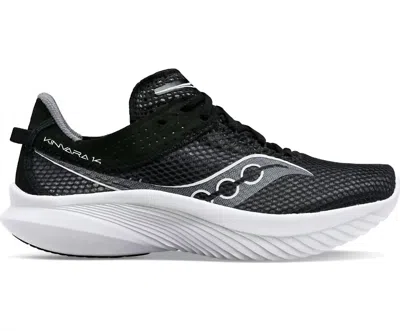 Saucony Men's Kinvara 14 Running Shoe In Black/white In Multi