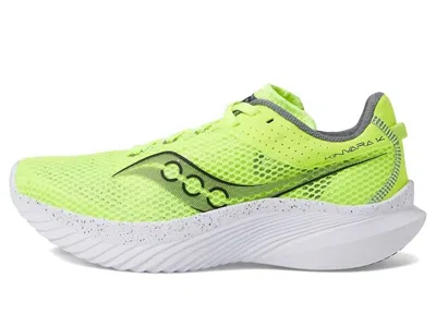Saucony Men's Kinvara 14 Running Sneakers In Citron/black In Multi