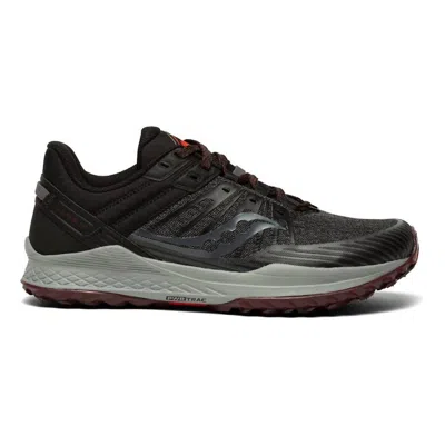 Saucony Men's Mad River Tr2 Trail Running Sneakers In Black/brick In Multi