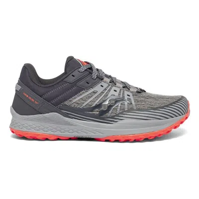Saucony Men's Mad River Tr2 Trail Running Sneakers In Grey/vizi Red In Multi