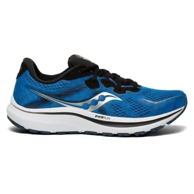 Saucony Men's Omni 20 Running Shoe In Royal/black In Multi