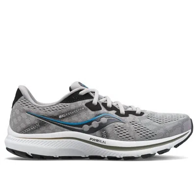 Saucony Men's Omni 20 Running Shoes - Medium Width In Alloy/topaz In Grey