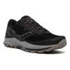 Saucony Men's Peregrine 11 Gtx Waterproof Trail Running Sneakers In Black/gravel