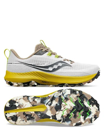 Saucony Peregrine 13 Running Shoe In Fog/clay