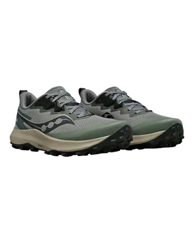 Saucony Men's Peregrine 14 Shoes In Bough/shadow In Multi