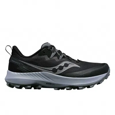 Saucony Men's Peregrine 14 Trail Running Sneakers In Black/carbon In Multi