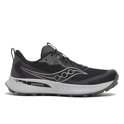 Saucony Men's Peregrine 15 Trail Running Shoes In Black/shadow In Multi