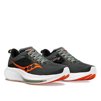 Saucony Men's Ride 17 Running Shoes In Shadow/pepper In Multi