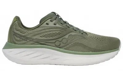 Saucony Men's Ride 18 Running Sneakers In Olivine In Green
