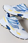 Saucony Men's Ride Millennium Sneaker In White/blue/yellow, Men's At Urban Outfitters