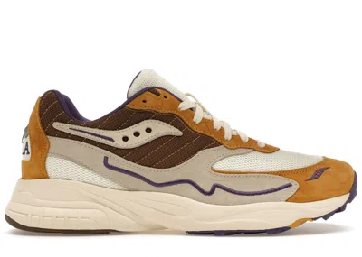 Pre-owned Saucony Men's  3d Grid Hurricane Claima Claim A Seat Nola Sneakers In Purple/tan