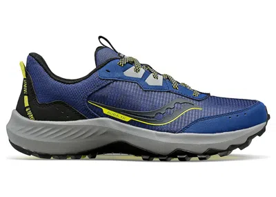 Pre-owned Saucony Men's  Aura Tr Sneakers In Indigo/black