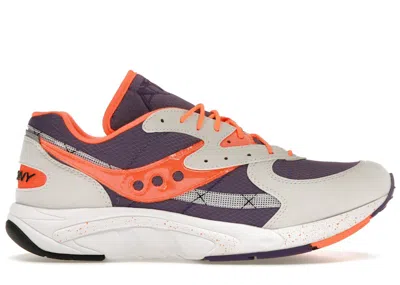 Pre-owned Saucony Men's  Aya Sneakers In White/purple/orange In Multi