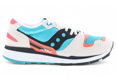 Pre-owned Saucony Men's  Azura Sneakers In White/capri/coral
