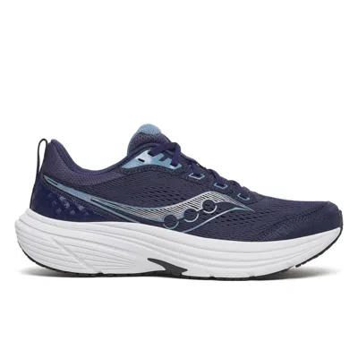 Saucony Wide Width Cohesion 19 Running Shoe In Blue