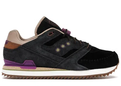 Pre-owned Saucony Men's  Courageous Moc Lapstone & Hammer Two Rivers Sand Sneakers In Black