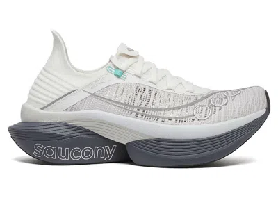 Pre-owned Saucony Men's  Endorphin Elite 2 Sneakers In Fog/cinder In Gray