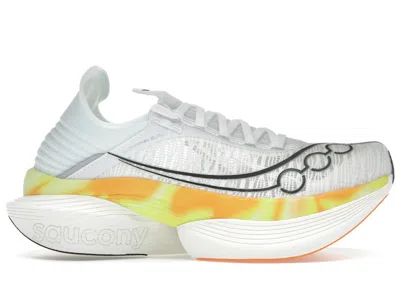 Pre-owned Saucony Men's  Endorphin Elite 2 Sneakers In White/peel