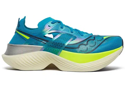 Pre-owned Saucony Men's  Endorphin Elite Sneakers In Viziblue/citron