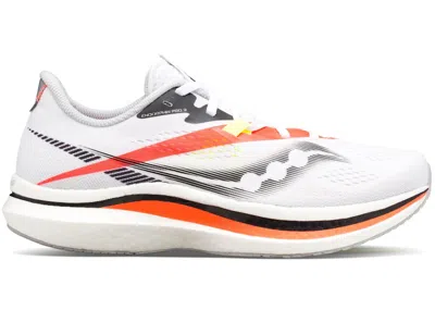 Pre-owned Saucony Men's  Endorphin Pro 2 Sneakers In Hot Streak/white