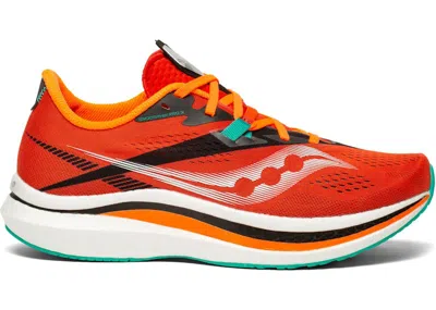 Pre-owned Saucony Men's  Endorphin Pro 2 Sneakers In Scarelet Red/black