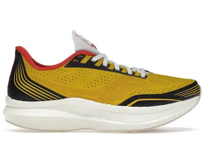 Pre-owned Saucony Men's  Endorphin Pro Diet Starts Monday Sneakers In Yellow Wolverine/black/red