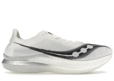 Pre-owned Saucony Men's  Endorphin Pro+ Sneakers In White/black In Multi