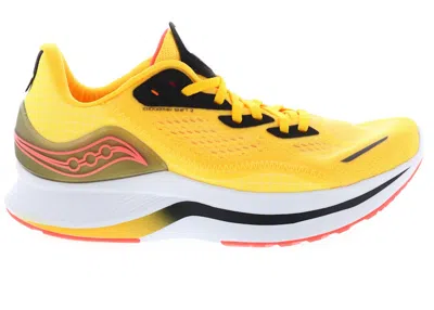 Pre-owned Saucony Men's  Endorphin Shift 2 Sneakers In Vizigold/vizired/yellow In Multi